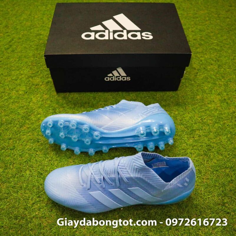 Giay da banh Adidas Nemeziz Messi 18.1 AG xanh duong nhat da vai (2)