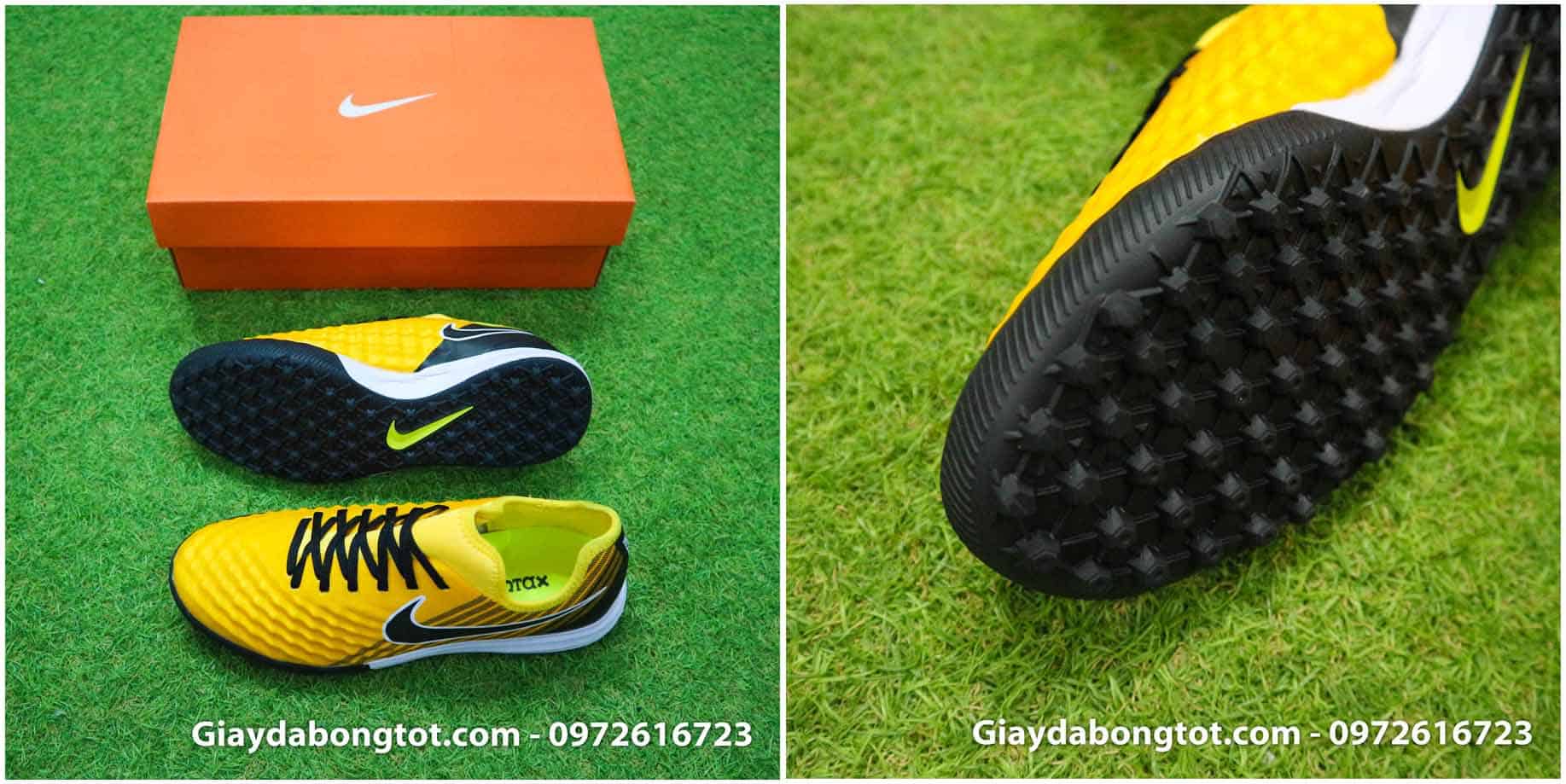 Giày sân cỏ nhân tạo của Quang Hải Nike Magista X Finale TF màu vàng đen