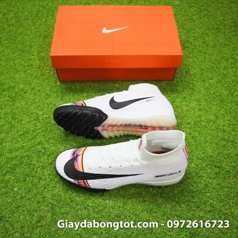 Giày đá bóng Nike cao cổ Mercurial Superfly VI đinh dăm TF hỗ trợ chơi bóng trên mặt sân cỏ nhân tạo