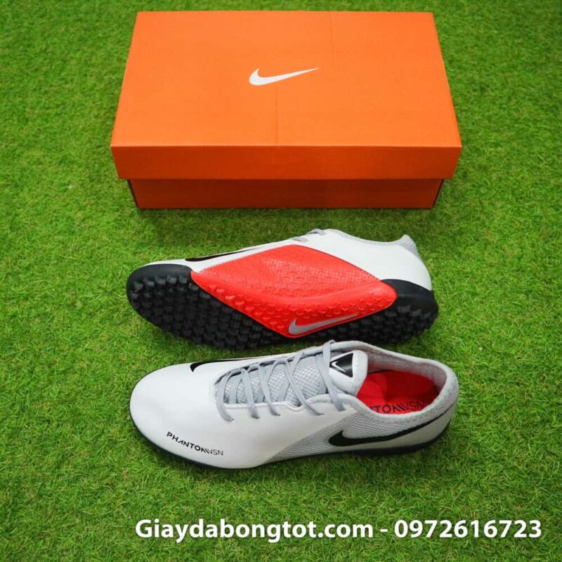 Giay da bong Nike Phantom VSN Academy mau trang xam 2019 (2)