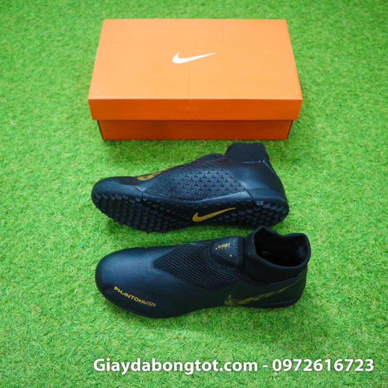 Giay da bong cao co Nike Phantom VSN TF mau den (2)