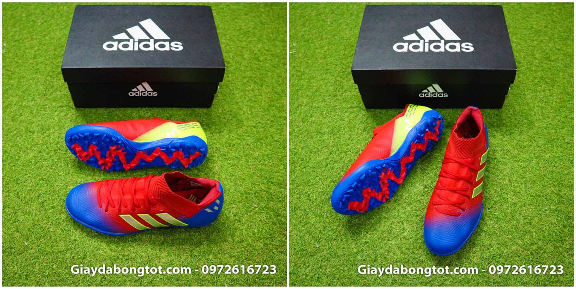 Giày đá bóng sân cỏ nhân tạo Adidas Nemeziz Superfake có mức giá 480k mang lại sự ôm chân, thật chân rất tốt