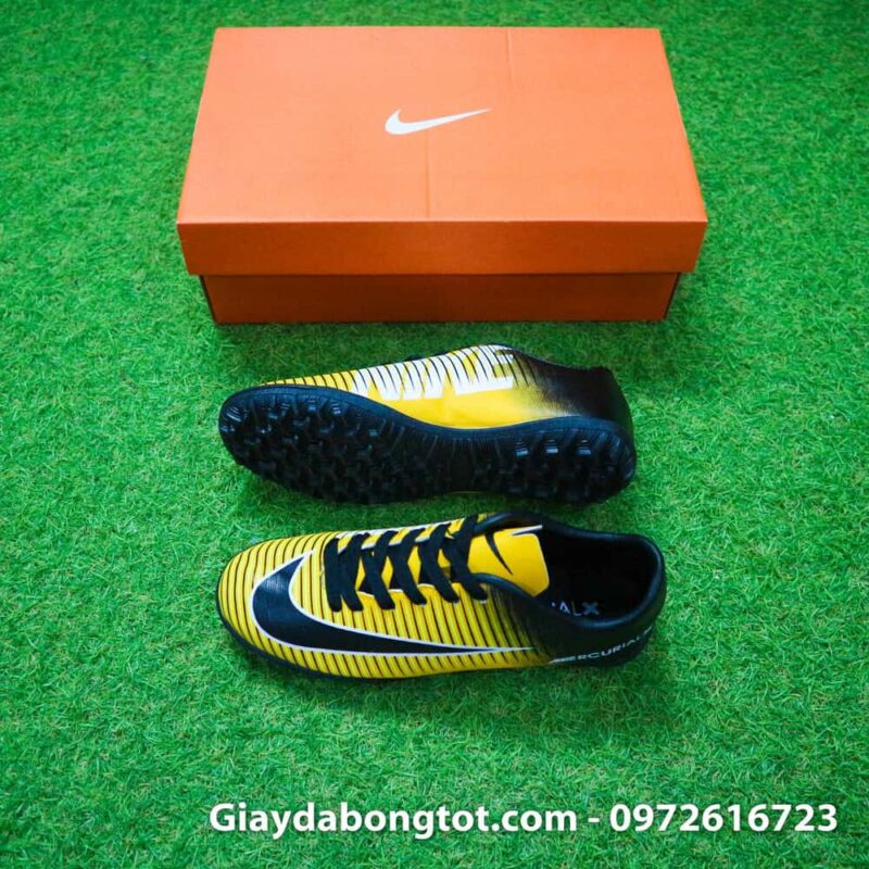 Giay da bong tre em Nike Mercurial 6 TF vàng đen (2)