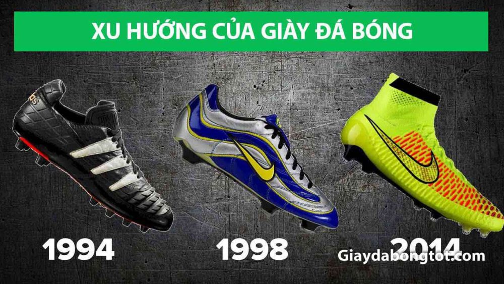 Xu huong cua giay da bong Nike Adidas