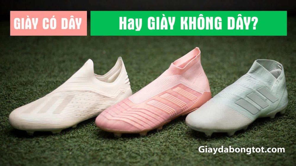 Adidas đã áp dụng sản xuất giày đá bóng không dây lên tất cả các dòng giày của mình