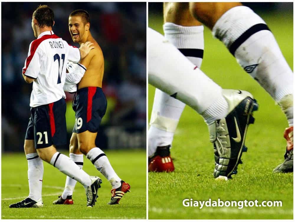 Wayne Rooney sử dụng giày đá bóng Nike Air Zoom Total 90 II vào năm 2003