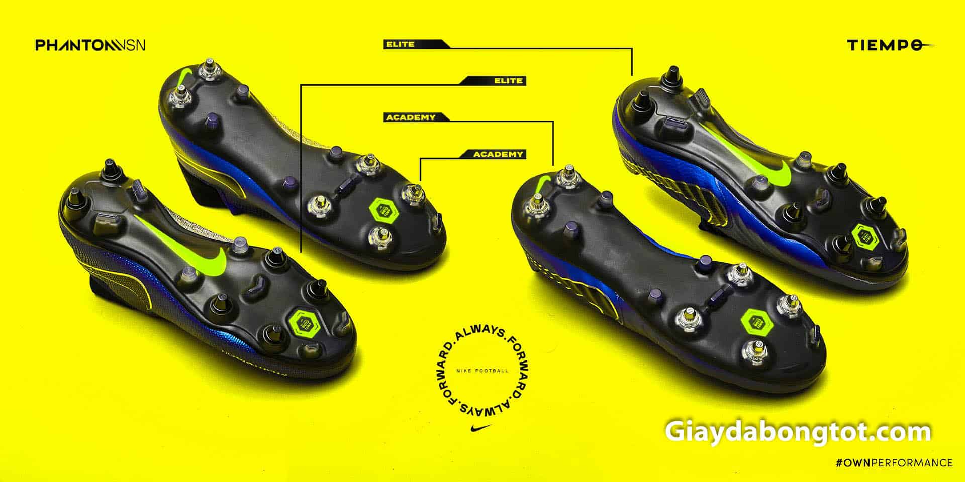 Các mẫu giày đá bóng Nike thế hệ mới cũng được sản xuất phiên bản với công nghệ Anti-Clog độc đáo