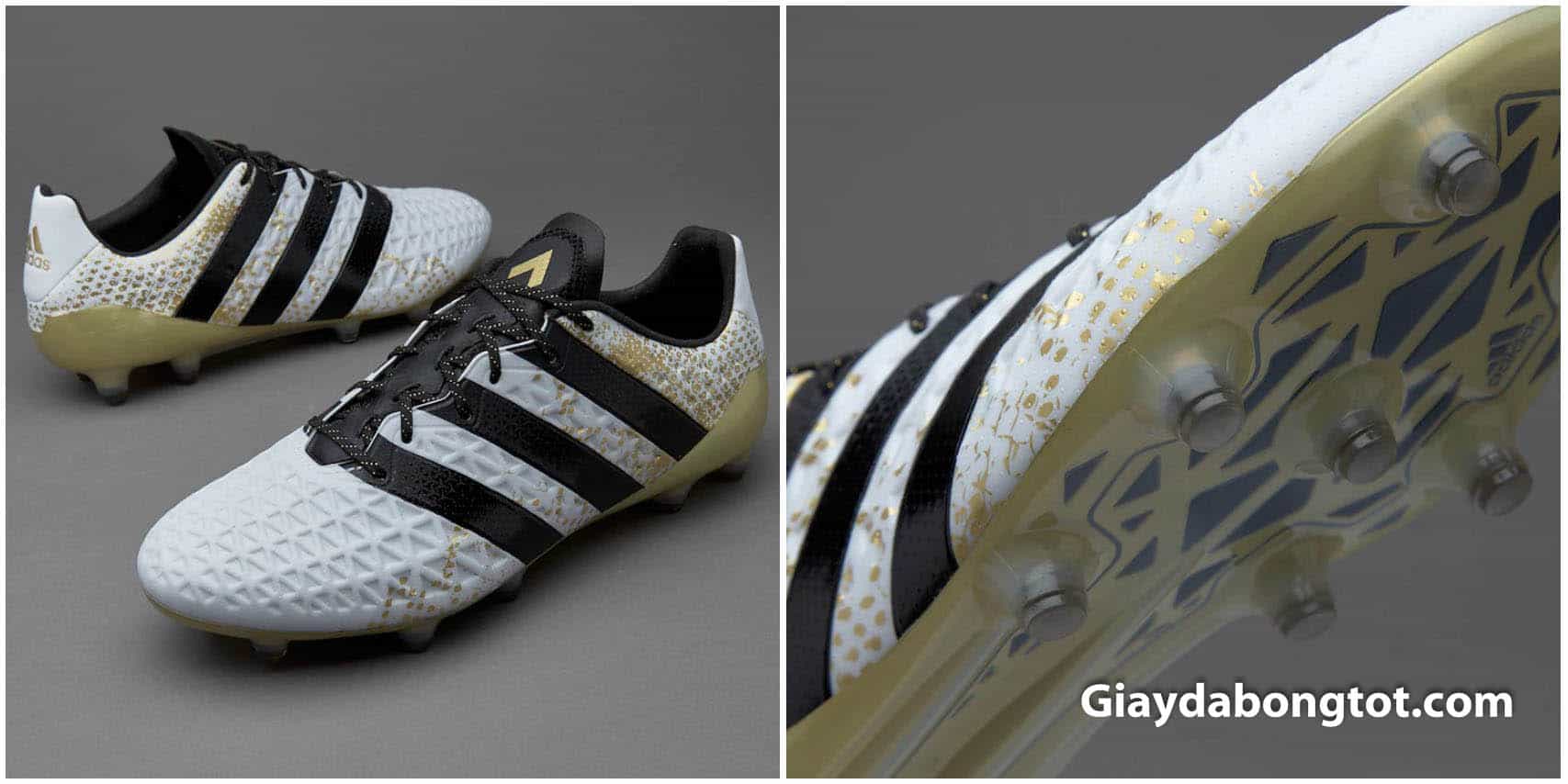 Giày bóng đá Adidas ACE 16.1 FG màu trắng được Anh Đức sử dụng tại King's Cup 2019