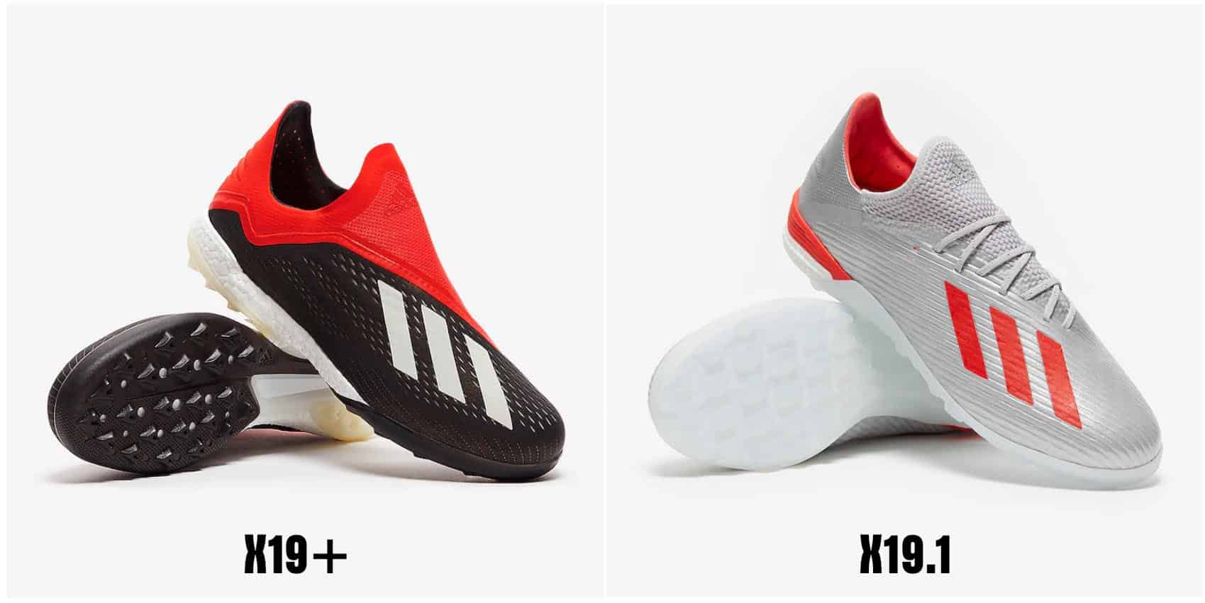 Giày đá banh Adidas sân cỏ nhân tạo X18+ và X19.1 đinh thấp TF (Top-end)