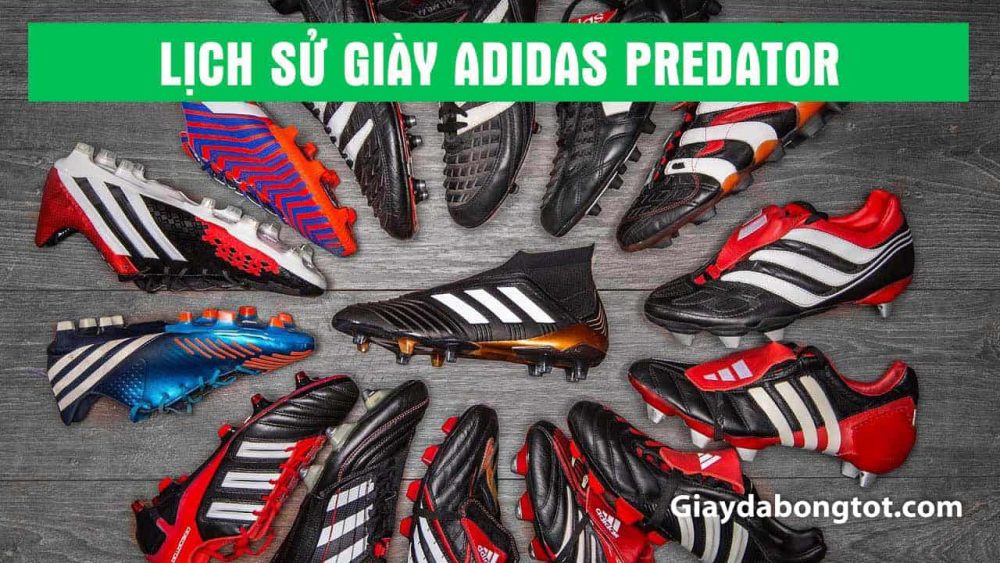 Dòng giày Adidas Predator có lịch sử 25 tính đến 2019 với sự thay đổi qua từng năm