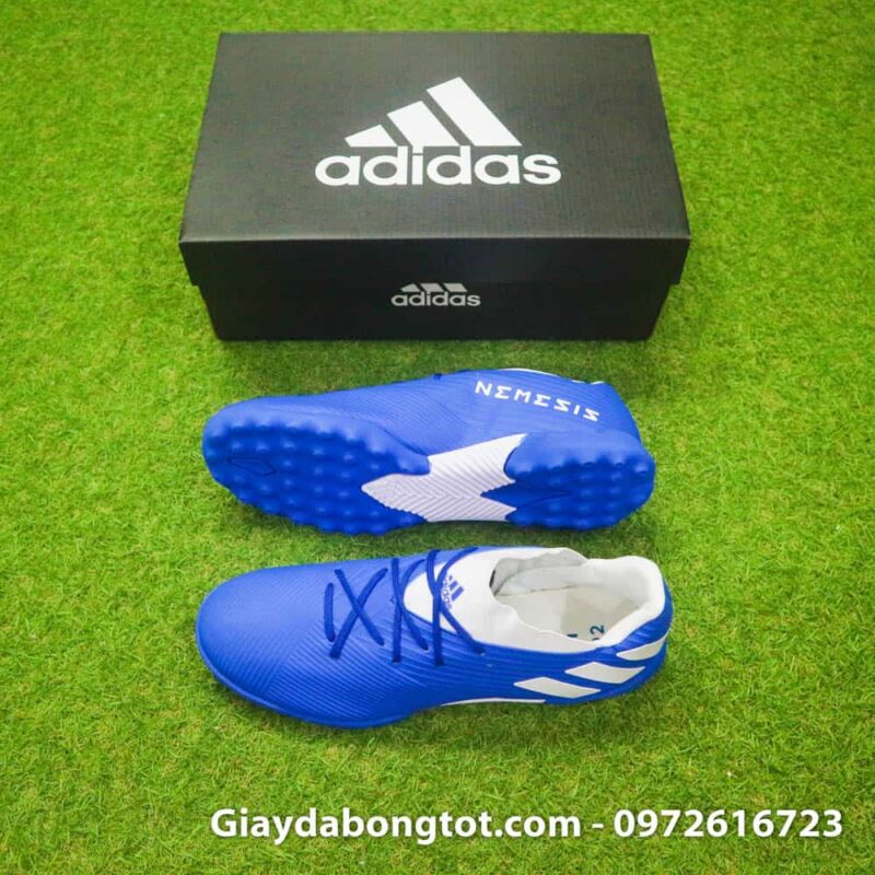 Giay bong da Adidas Nemeziz 19.3 TF xanh duong 2019 (2)