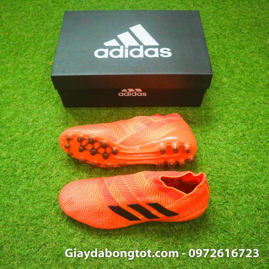 Giay da banh khong day Adidas Nemeziz 18+ AG mau cam Worldcup 2018 (2)