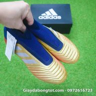 Giay da banh khong day Adidas Predator 19+ FG Vang Gold Zidane (10)