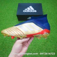 Giay da banh khong day Adidas Predator 19+ FG Vang Gold Zidane (11)