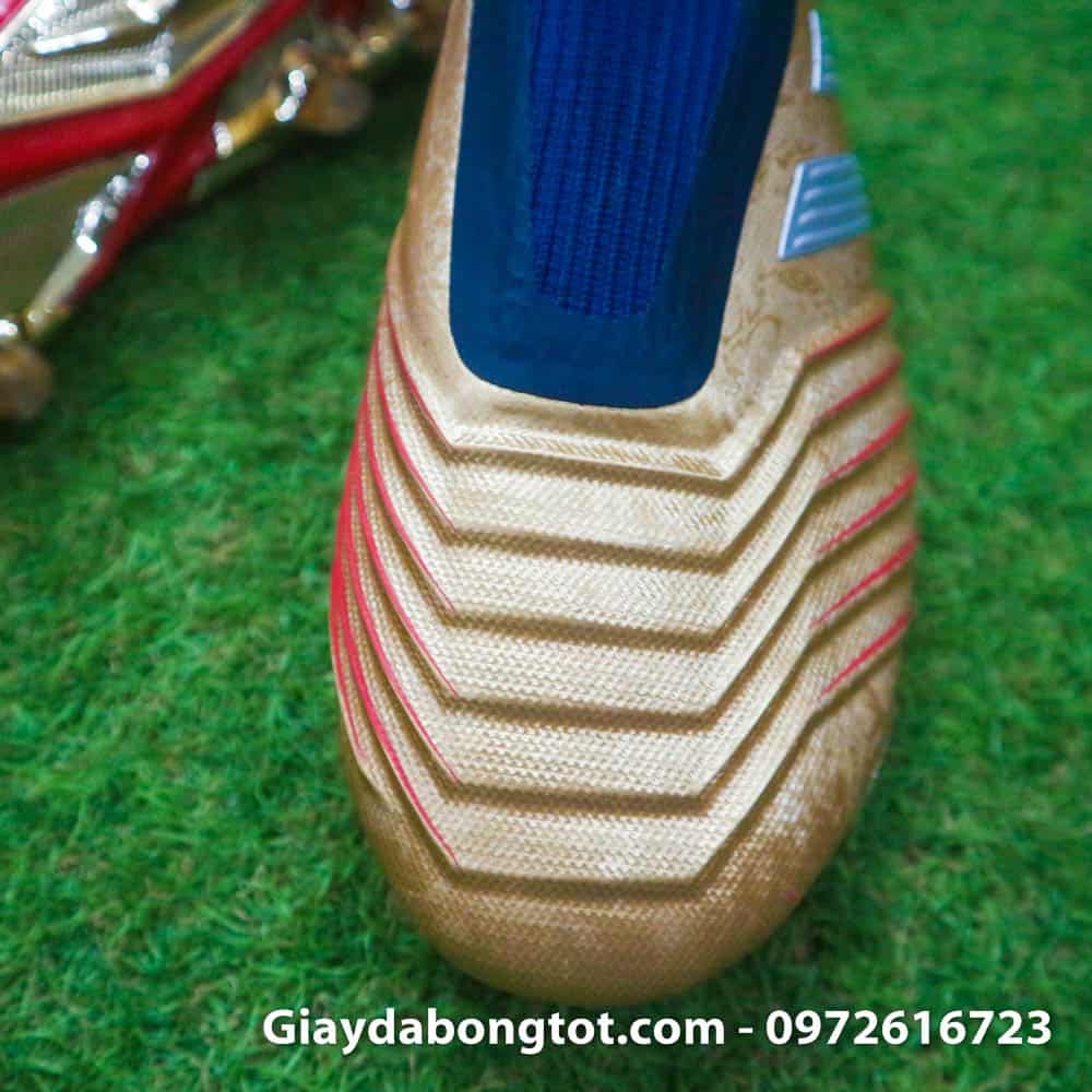 Giay da banh khong day Adidas Predator 19+ FG Vang Gold Zidane (5)