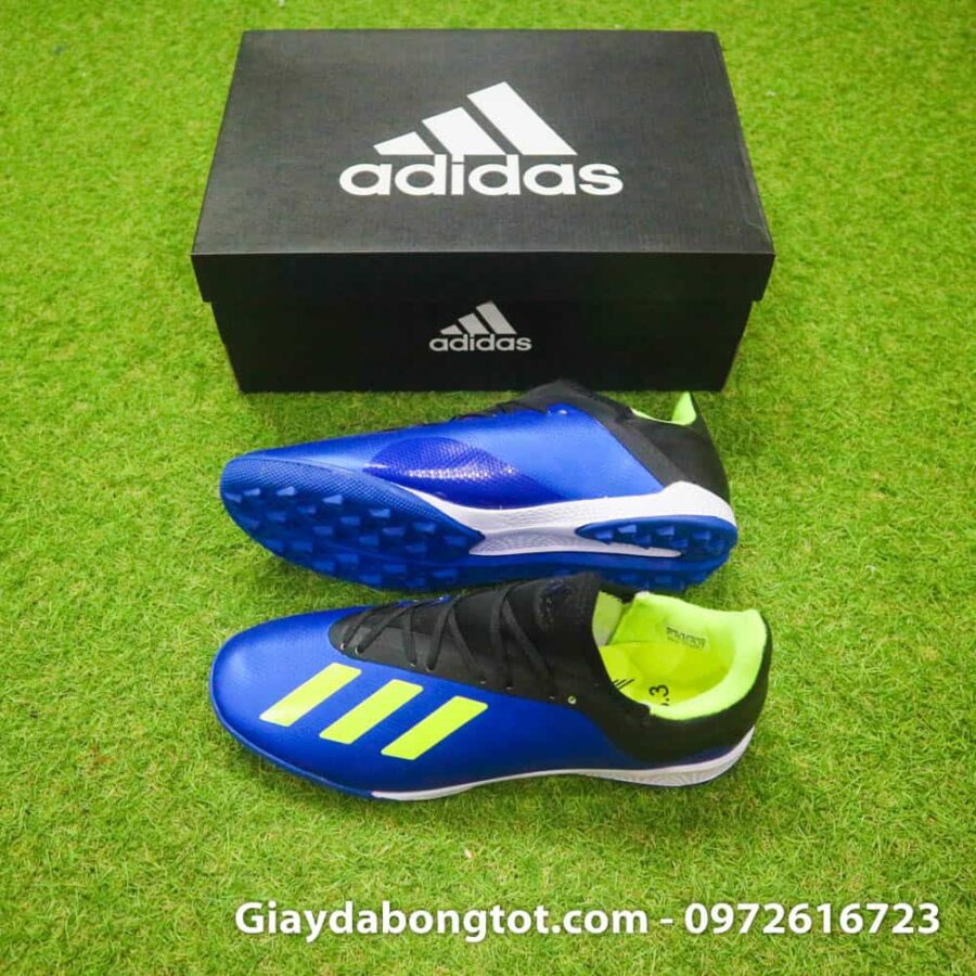 Giay da banh san co nhan tao Adidas X18.3 TF xanh duong (2)