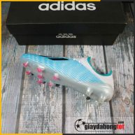 Giay da banh sieu nhe adidas x19.1 fg xanh nhat trang doan van hau (6)