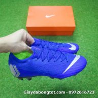 Form giày cực kỳ đẹp mắt của giày đá bóng Nike Mercurial Vapor XII SG Pro màu xanh dương