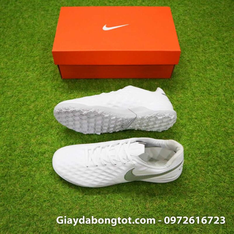 Giay da bong Nike Tiempo X 8 Pro TF trang white out da mem sieu nhe (2)
