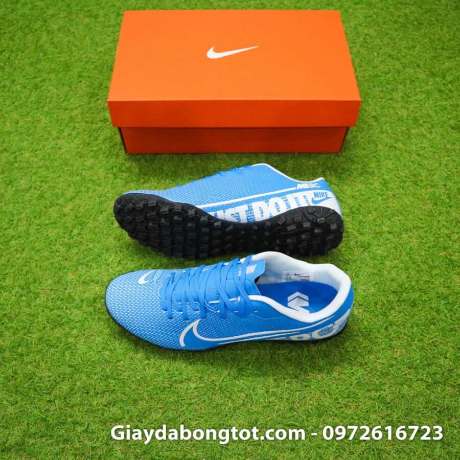 Giay san co nhan tao Nike Mercurial Vapor 13 TF xanh duong 2019 (2)
