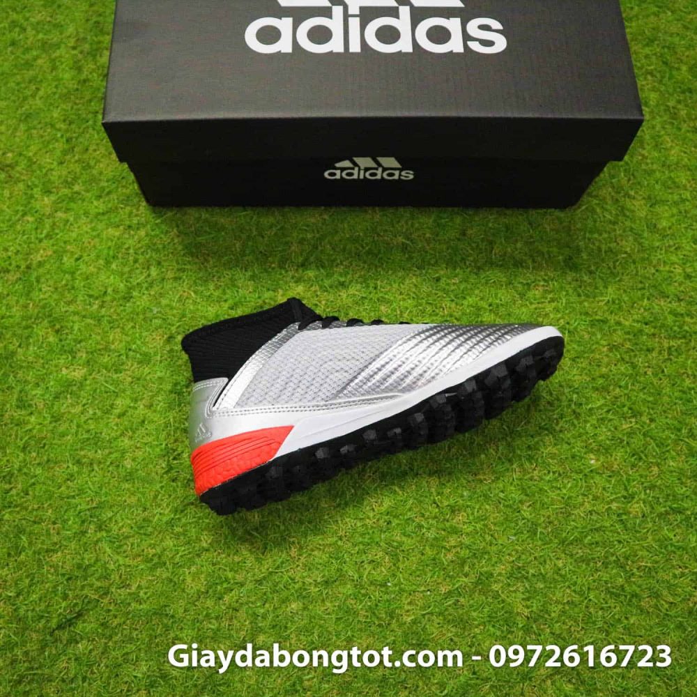 Giay bong da Adidas Predator tre em co cao mau bac vach den (13)
