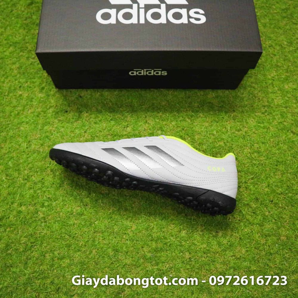 Giay da banh Adidas Copa 19.4 TF xam vach den (13)
