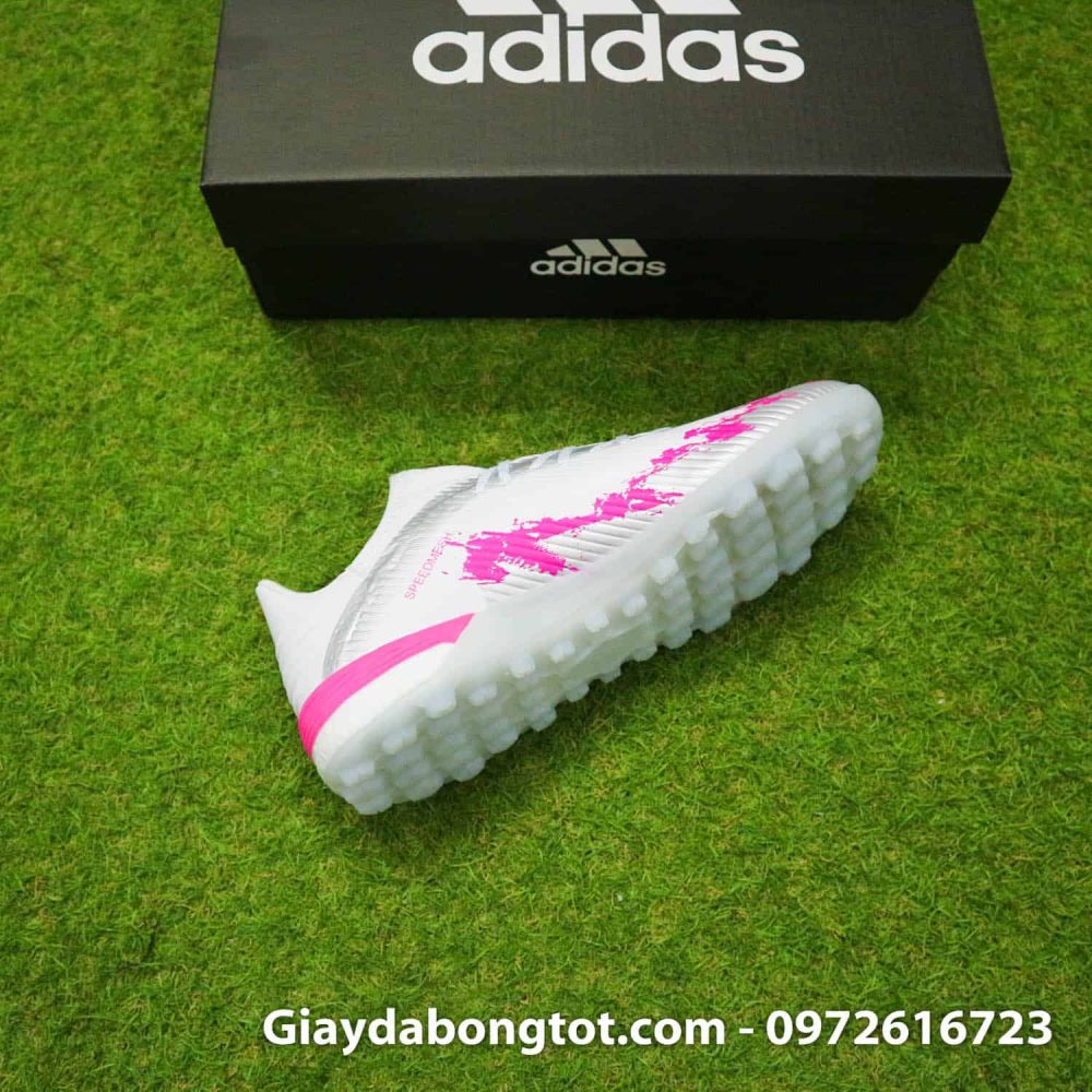 Giay da banh Adidas X19.1 TF trang hong vach den 2019 (11)