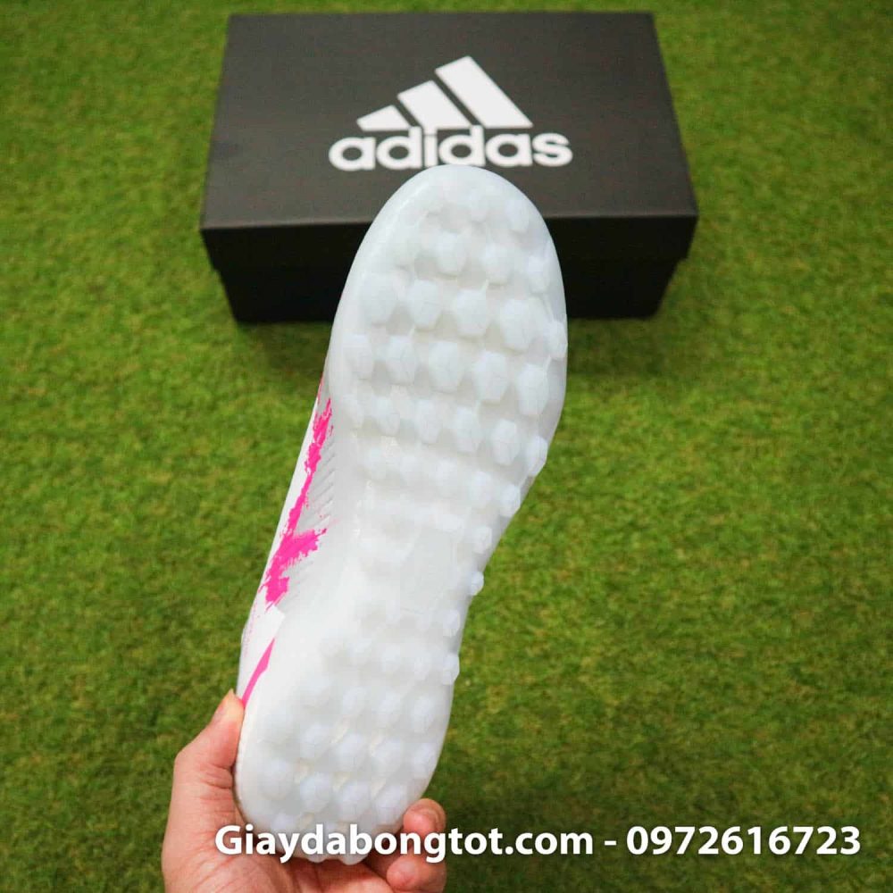 Giay da banh Adidas X19.1 TF trang hong vach den 2019 (14)