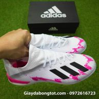 Giay da banh Adidas X19.1 TF trang hong vach den 2019 (9)
