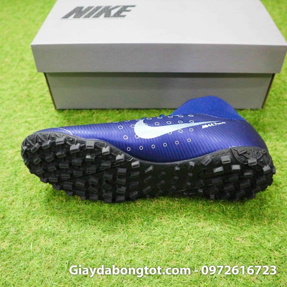 Giay da bong Nike cao co Mercurial Superfly 7 Academy TF Dream Speed tim than (4)