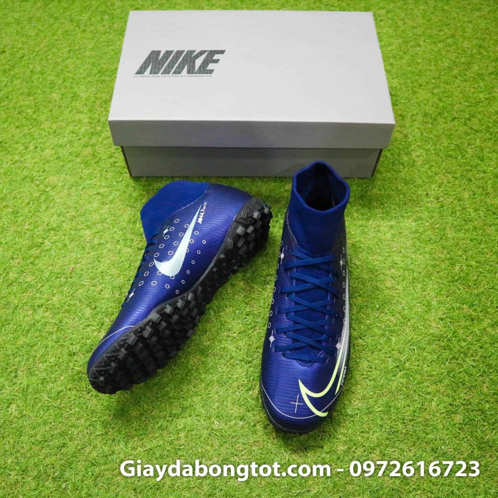 Giay da bong Nike cao co Mercurial Superfly 7 Academy TF Dream Speed tim than (5)