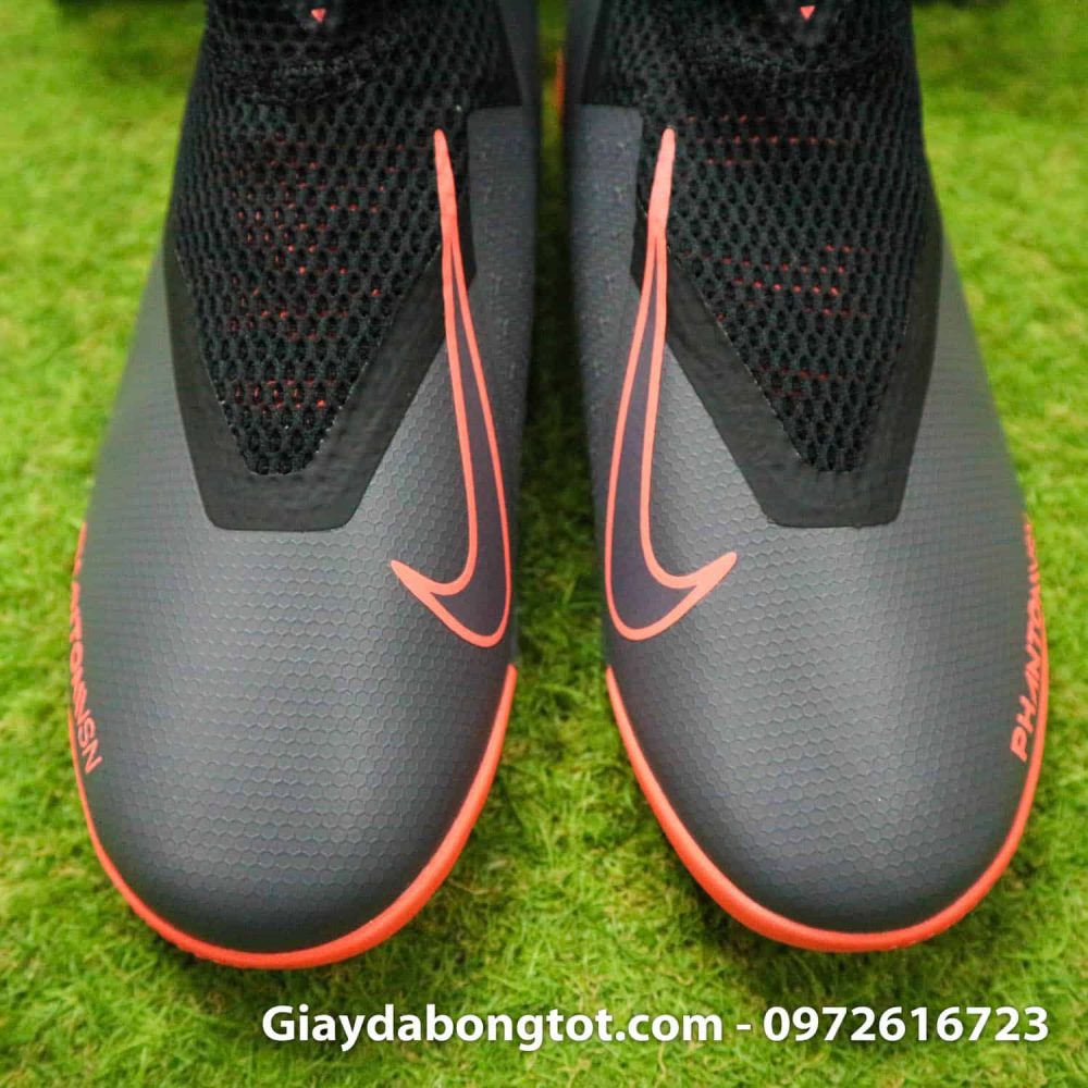 Giay bong da che day Nike Phantom VSN cao co TF den cam (10)