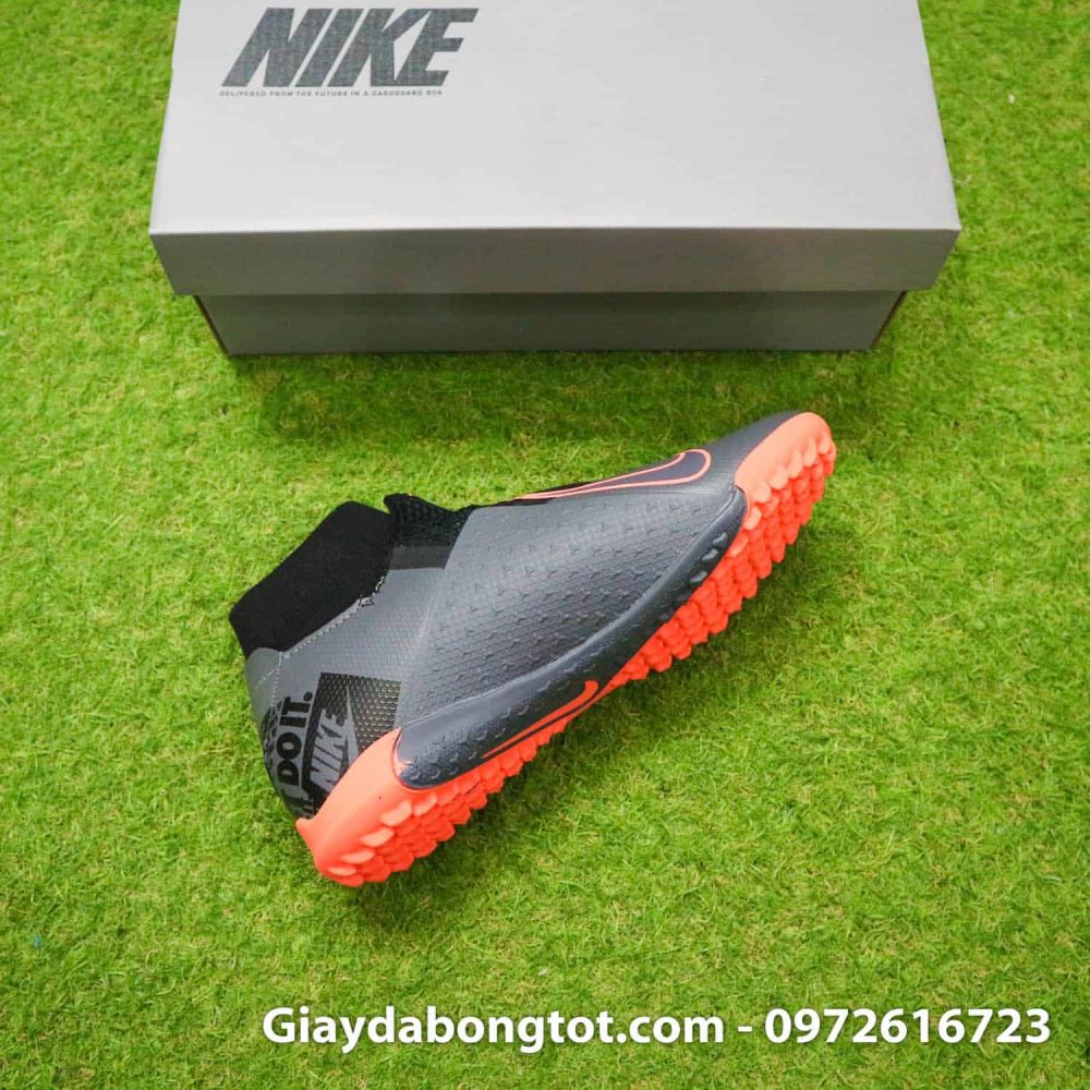 Giay bong da che day Nike Phantom VSN cao co TF den cam (14)