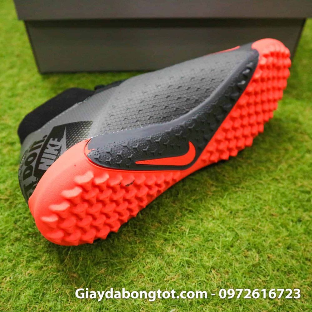 Giay bong da che day Nike Phantom VSN cao co TF den cam (15)