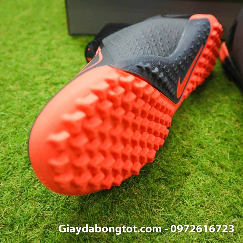 Giay bong da che day Nike Phantom VSN cao co TF den cam (7)