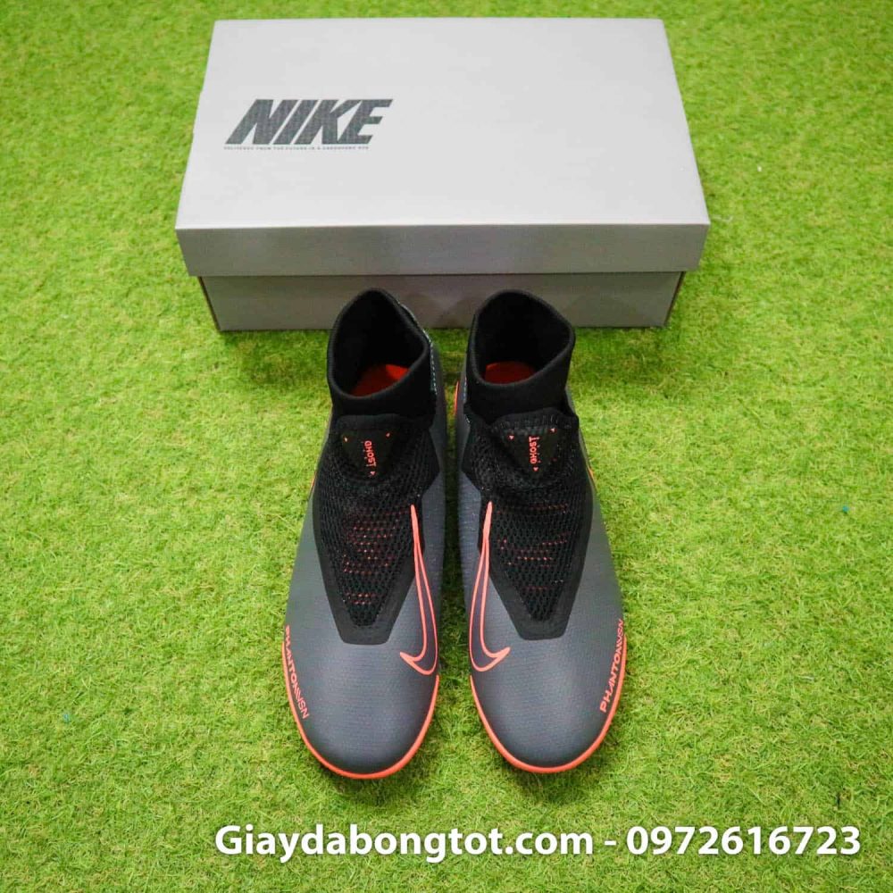 Giay bong da che day Nike Phantom VSN cao co TF den cam (9)