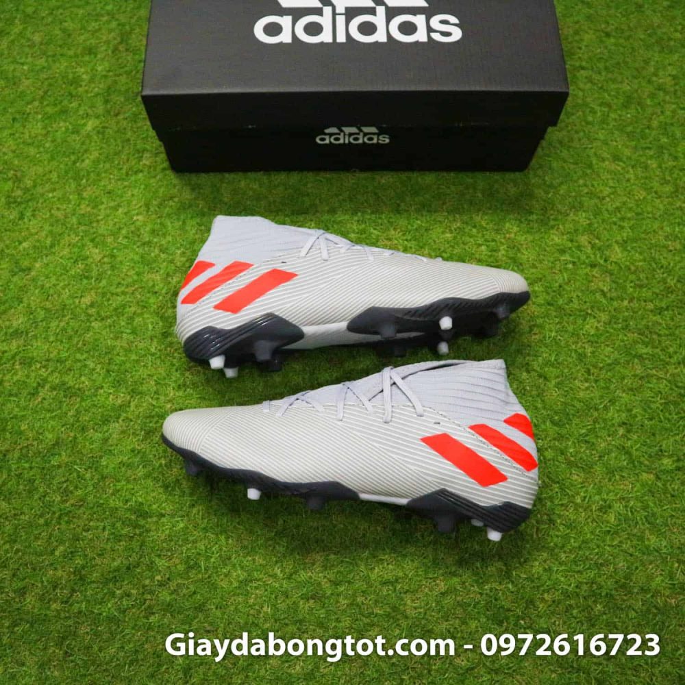 Giay da banh Adidas Nemeziz 19.3 FG xam vach do cao co (1)