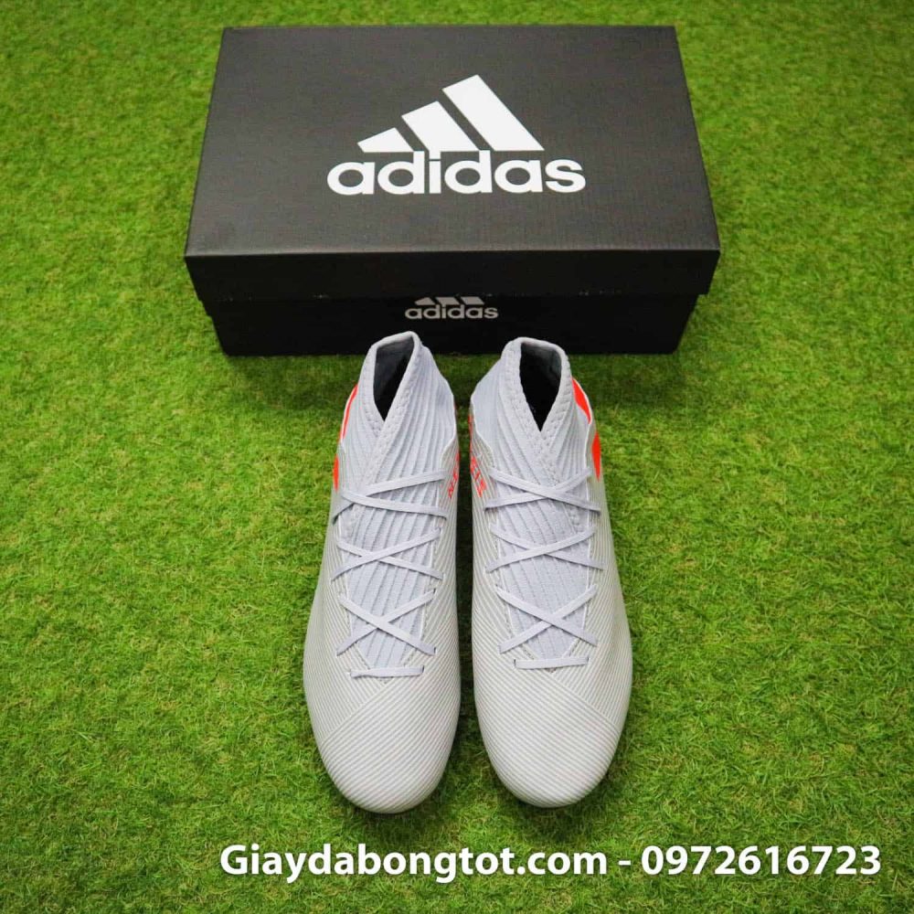 Giay da banh Adidas Nemeziz 19.3 FG xam vach do cao co (6)