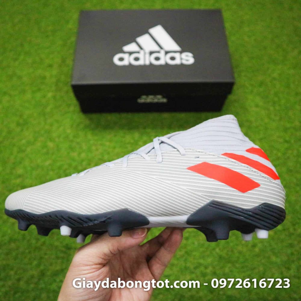Giay da banh Adidas Nemeziz 19.3 FG xam vach do cao co (9)