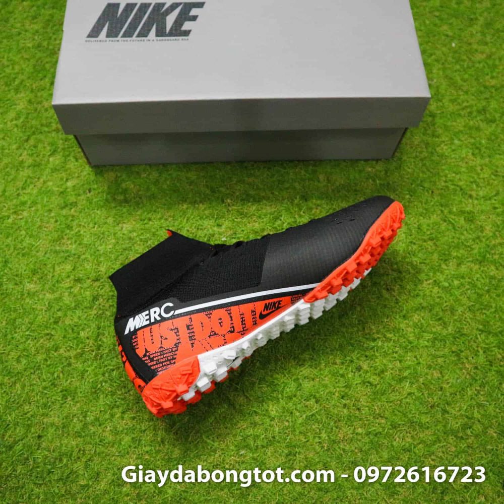 Giay da bong Nike co cao Mercurial Superfly 7 da vai den cam (13)