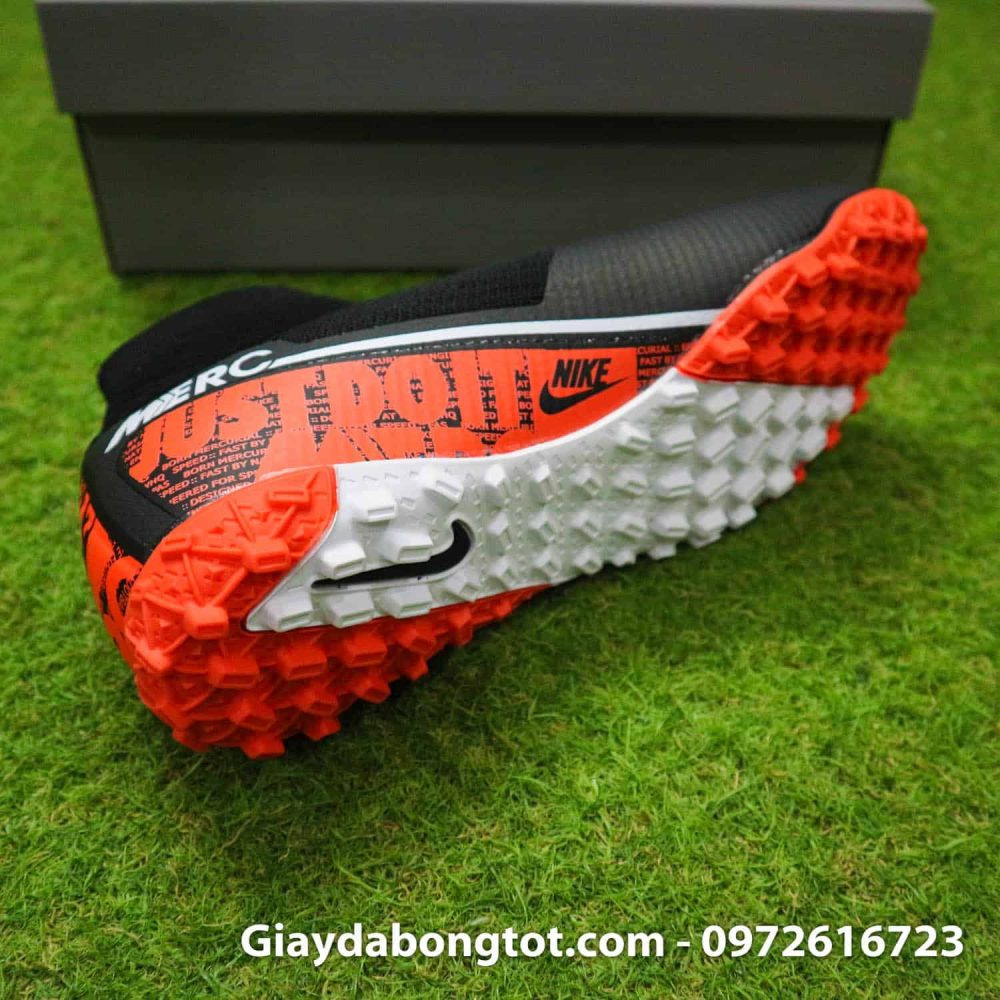 Giay da bong Nike co cao Mercurial Superfly 7 da vai den cam (14)