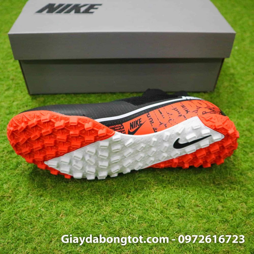 Giay da bong Nike co cao Mercurial Superfly 7 da vai den cam (5)