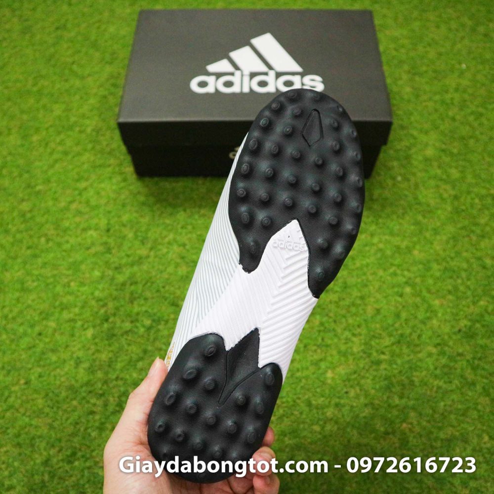 Giay Adidas Nemeziz 19.3 TF trang vach vang co cao (1)