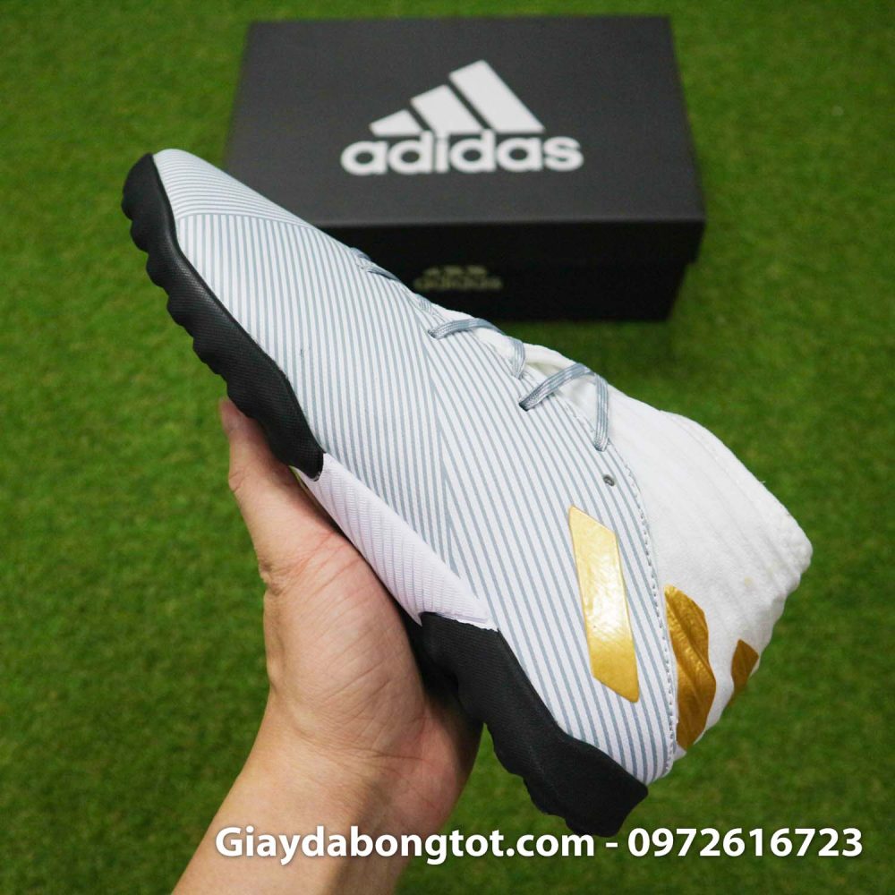 Giay Adidas Nemeziz 19.3 TF trang vach vang co cao (12)