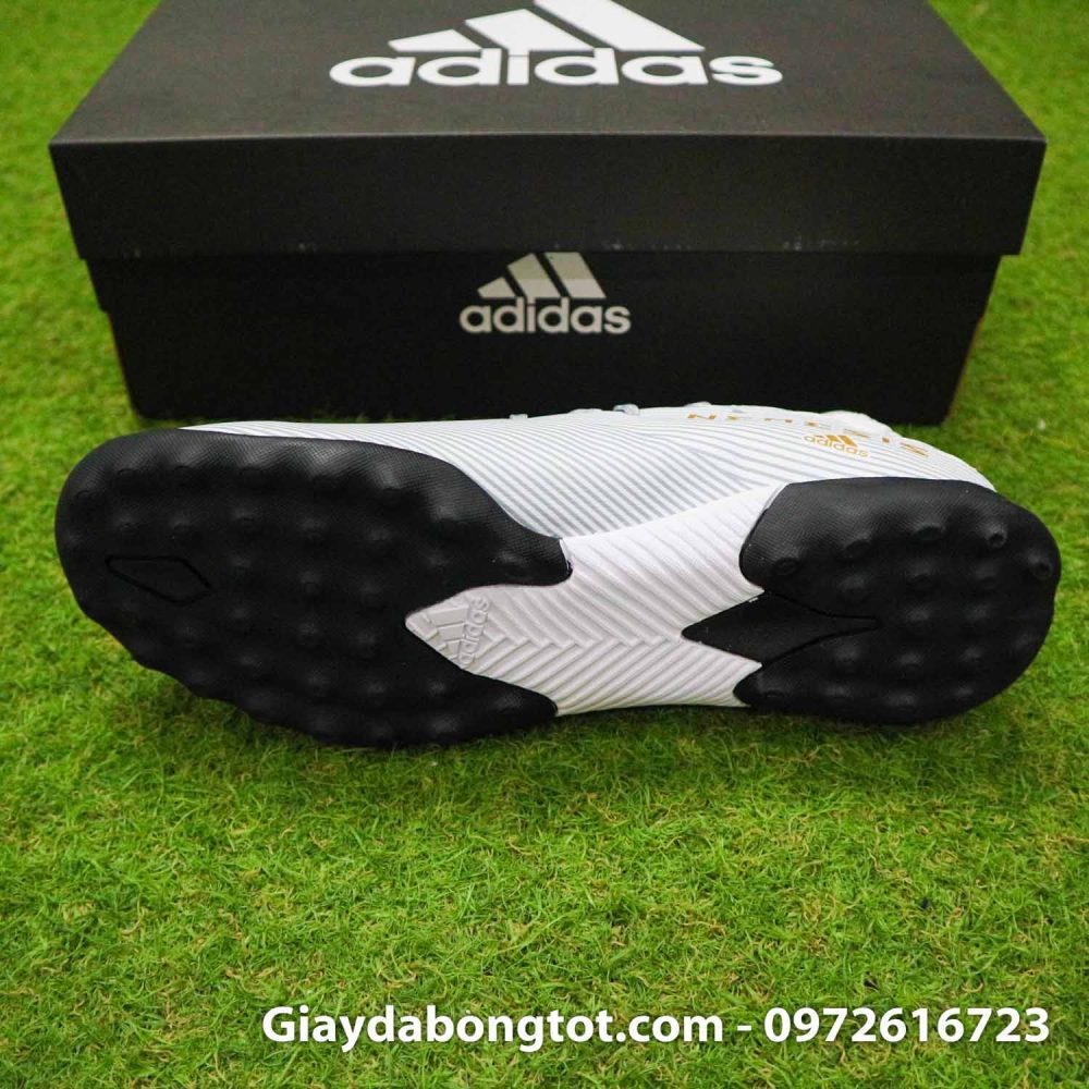 Giay Adidas Nemeziz 19.3 TF trang vach vang co cao (4)