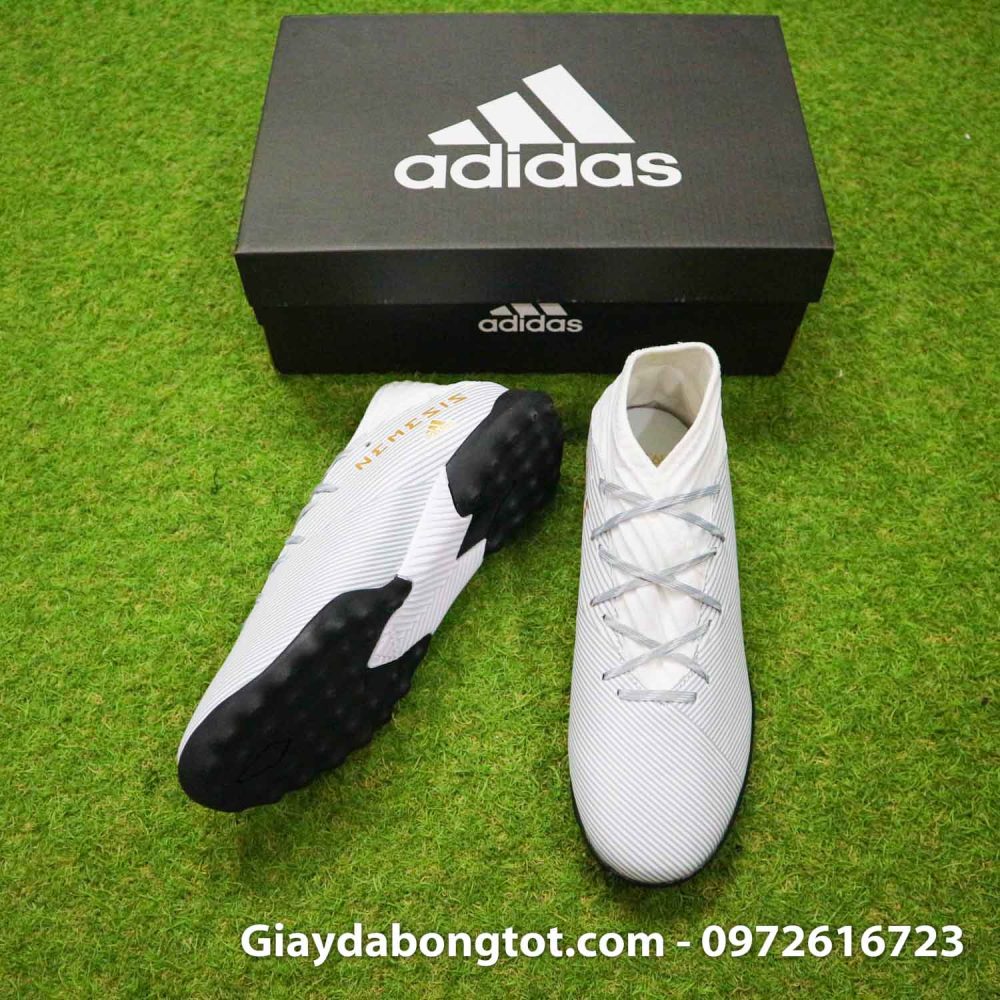 Giay Adidas Nemeziz 19.3 TF trang vach vang co cao (5)