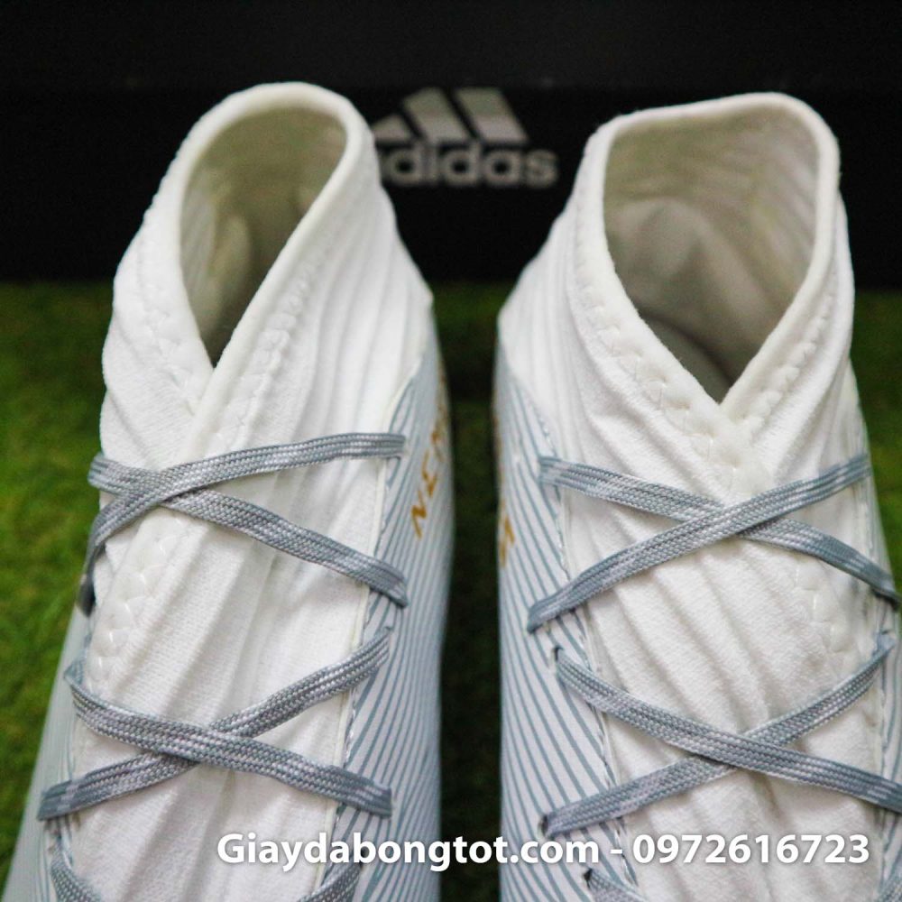 Giay Adidas Nemeziz 19.3 TF trang vach vang co cao (9)