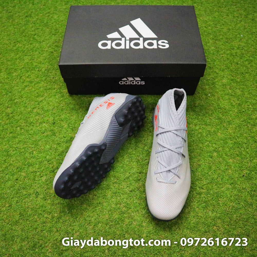 Giay Adidas Nemeziz 19.3 TF xam vach cam co cao (5)
