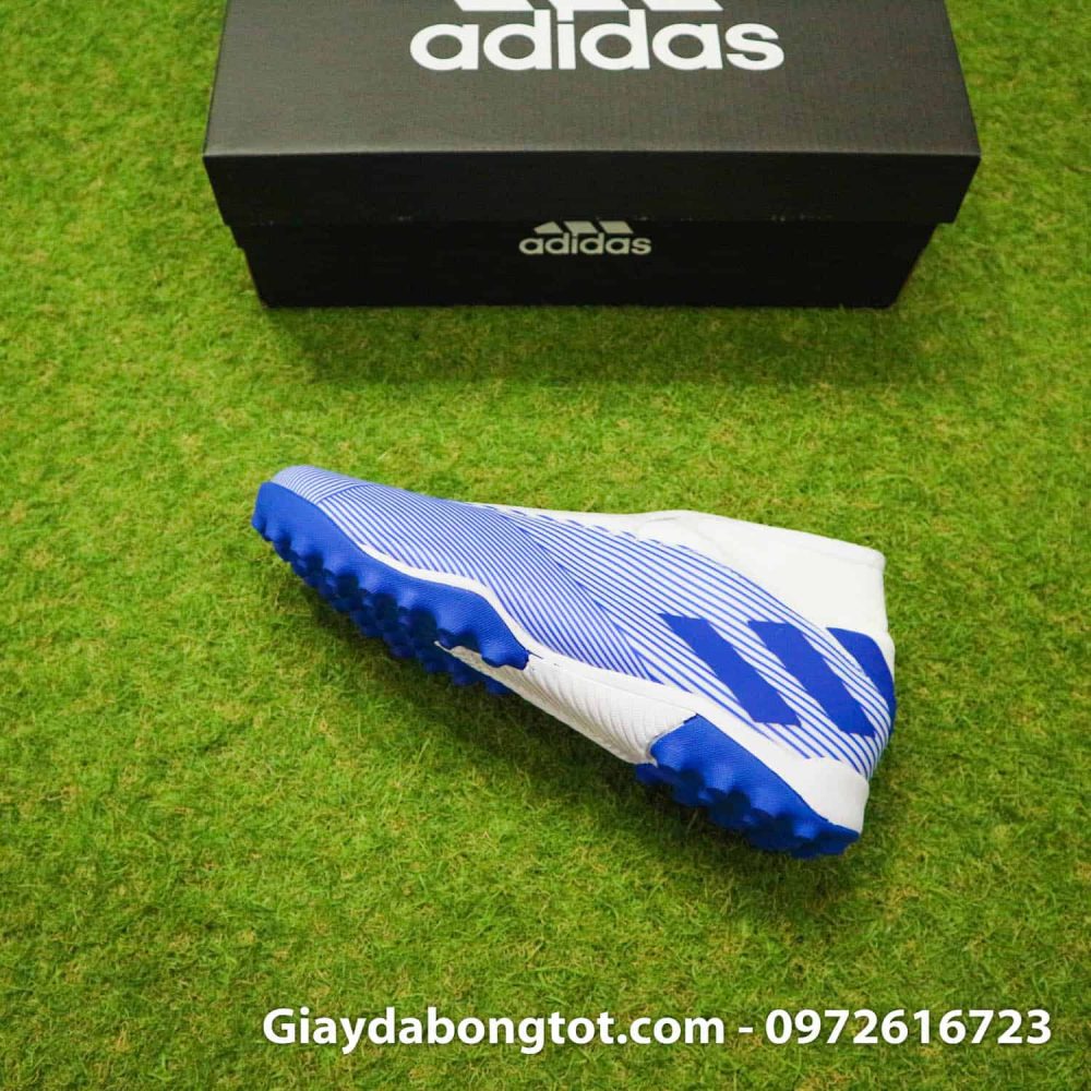 Giay Adidas Nemeziz khong day 19.3 TF trang soc xanh (11)