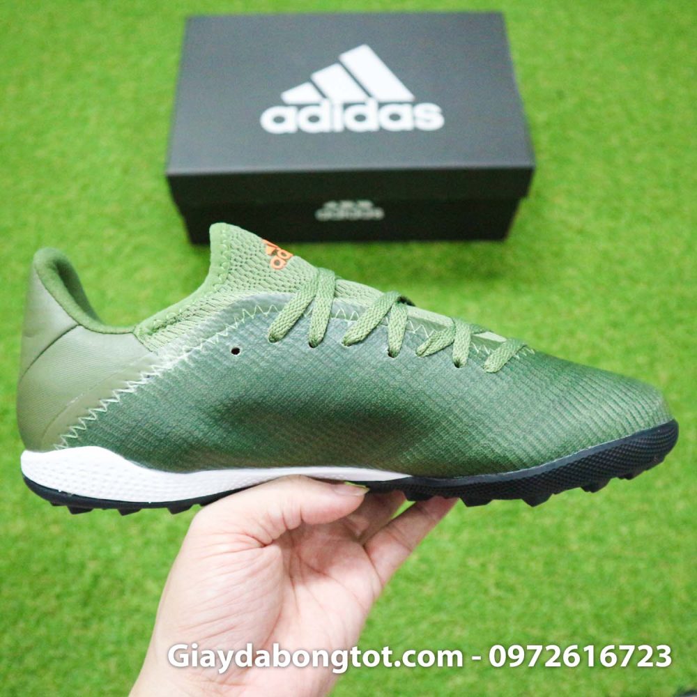 Giay Adidas X19.3 TF xanh reu vach cam SF (11)